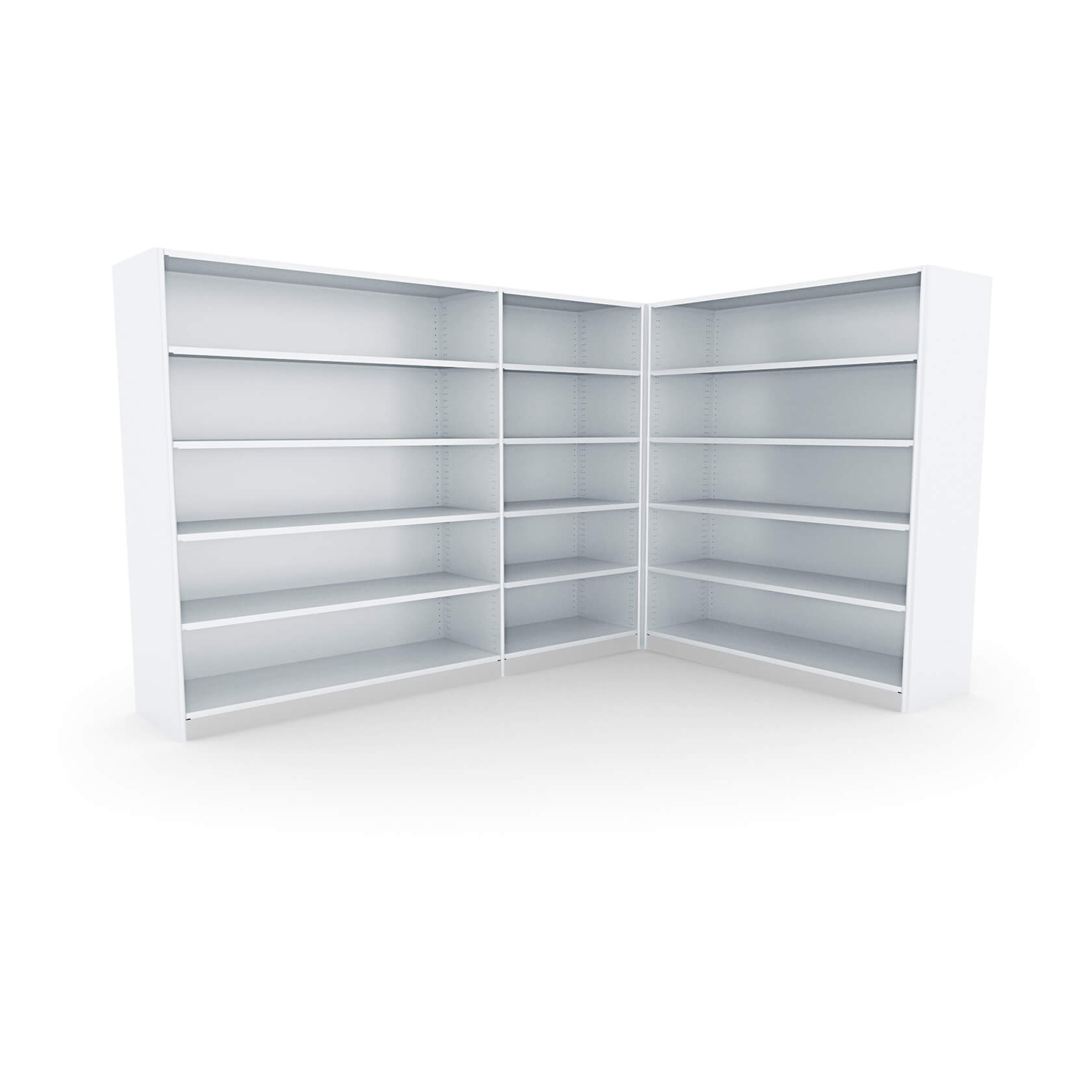 Rolled Post Shelving Profile Systems, Lozier Wide Span Shelving